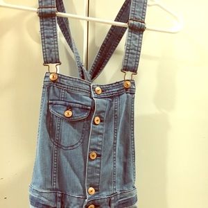 Denim overalls